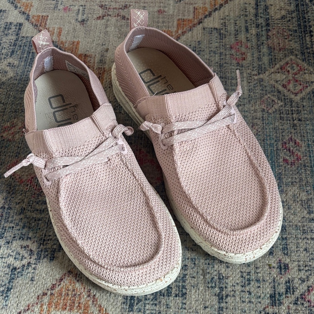Hey Dude Blush Knit Slip-Ons